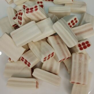 Śmietankowo - Truskawkowe Cegiełki 50g